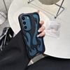 Funda hueca con disipación de calor ultra para Samsung S24 A54, con patrón de llamas, galvanizada, resistente a caídas, S23 A06