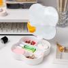 Flor con Caja de Almacenamiento Espejo de Princesa Hogar Caja de Almacenamiento de Cosméticos Espejo de Tocador Compartimento Dormitorio Estudiantil Espejo de Maquillaje