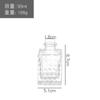 Suministro en Stock de Botellas de Aromaterapia Romanas, Botellas Vacías, Botellas Sencillas de Vidrio para Aromaterapia, Botellas Difusoras de Flor Seca de Ratán
