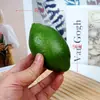 Modelo de Fruta Falsa Simulada Plástico Mango Manzana Pera Piña Limón Plátano Adornos de Brocheta Decoración para Gabinete de Cocina del Hogar Accesorios