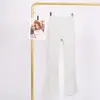 Pantalones Acampanados de Cintura Alta Lulu con Etiqueta, En Stock Envío Directo, Deportivos de Fitness Casual Adelgazantes de Alta Elasticidad para Mujer, Sensación de Piel Desnuda, Secado Rápido