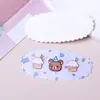 Encaje Ovalado Estampado de Oso Parche Acrílico DIY Clip Lateral Pasador Imán de Refrigerador Agujero de Cadena de Teléfono Móvil Zapato