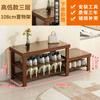 Banqueta para Cambiar Zapatos al por Mayor en la Puerta, Zapatero Doméstico, Taburete, Zapatero Integrado para Sentarse, Banqueta para Ponerse Zapatos, Madera Maciza para Puerta de Entrada Larga