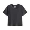 Camiseta de cuello redondo para niños, 220g, peinada compacta, hilado Siro, 20s, 20 colores, se puede imprimir o bordar, adecuada para actividades grupales