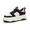 Sapatos Casuais Leves com Solado Grosso, Aumentadores de Altura e Solado Macio para Mulheres, Novo Estilo Outono 2025, Sapatos com Strass, Tênis Brancos