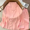 2026 Nuevo Conjunto de Pijama Dulce para Mujer de Algodón Nube Delgado de Moda para Primavera y Otoño, Manga Larga y Pantalón Largo