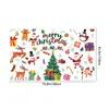 Suprimentos de Decoração de Cenário de Natal Novo Transfronteiriço, Decorações de Festa de Natal, Faixas de Jardim para Feriados, Tecido de Cortina de Porta