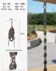 Corrente de Chuva para Pátio de Vila Estilo Chinês Corrente Guia d'Água de Liga de Alumínio Corrente de Drenagem para Pousada Corrente Decorativa para Calha de Beiral