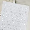 Adesivos de Unha Estrela de Quatro Pontas Prata Metálico Adesivo Plano Estrela Lua Coração Prata Quente Adesivos de Nail Art DIY Joias Estilo Dh