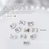 10 Pontas de Unha Fundo Apontado Diamante Coração Diamante Coração Torto Diamante Coração Branco Quadrado Cor Transparente Strass Decoração de Unha