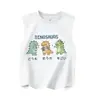 Chaleco de Algodón para Niños de Verano Estilo Western de Dibujos Animados Nuevo Sin Mangas Ropa para Niños Grandes Moda para Bebés Top Sin Mangas