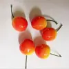 Adereços de cereja simulação cerejas falsas cerejas ornamentos de espuma modelo de fotografia fabricantes de frutas atacado