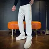 Nova Moda de Rua Tendência Outono Inverno Masculina Scoundrel Bonito Americano Confortável Perna Larga Banana Solto Jeans Casual