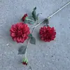 Novas Flores Artificiais para Casamento: Crisântemo Bonito de 4 Cabeças para Decoração de Casamento e Casa, Acessórios de Arranjo Floral Transfronteiriços, Adereços e Flores Artificiais Decorativas