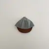 Gorra de béisbol infantil de ala suave, sombrero de rayas versátil de moda ins estilo coreano para niños pequeños, sombrero de sol para bebé, producto de nicho transfronterizo