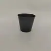 Balde de Ferro Estilo Pastoral Americano Vaso de Ferro Suculento Criativo para Casa Varanda Linha Vertical Simples Balde Pequeno para Flores Atacado
