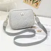 Bolsa Cruzada Acolchada Bordada de Moda Casual Estilo Nacional para Viajes Diarios Bolsos Compactos para Dama Bolso de Hombro