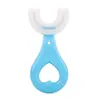 Cepillo de Dientes de Silicona en Forma de U para Niños, Gel Suave, Adecuado para Niños de 2 a 12 Años y Mayores, Set de Pasta de Dientes para Bebés, Artefacto para Cepillar