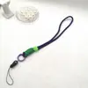 Novo cordão de telefone móvel pescoço ajustável anti-perdido corda de pulso chaveiro corda tecida à mão corda de mão de duas cores