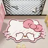 Alfombra de Piso de Barro Diatómico de Anime de Dibujos Animados para el Hogar, Entrada de Baño, Alfombra Absorbente de Agua, Fácil de Limpiar, Alfombra de Piso de Baño, Dropshipping