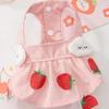 Vestido de Verano para Perro Mascota Piña Fresa Falda Vestido de Mascota Ropa para Gato Verano Teddy Perro Pequeño Estilo Delgado