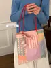 Bolso de Lona Informal Estilo Coreano Estilo Perezoso para Mujer 2026 Nuevo Bolso de Tela Floral Bloque de Color Bolso de Hombro Axila de Moda