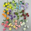Flores artificiales para bodas, 6 cabezas de exquisitas peonías, para arreglos de pasillo de salón de bodas, decoración del hogar y centros de mesa; materiales para flores artificiales para exportación