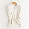 Camisa Henry26 Adelgazante Casual de Punto Base para Mujer, Nuevo Otoño/Invierno Cálido Cepillado de Punto de Alta Elasticidad