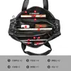 Bolsa Masculina de Pele de Ovelha Trançada Couro Genuíno Bolsa Masculina de Negócios Couro de Vaca Macio Casual Ombro Transversal Pasta Grande Capacidade