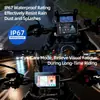 Dispositivo de Navegación Carplay para Motocicleta con Grabación Dual Frontal y Trasera de Alta Definición, Detección de Presión de Neumáticos, Dispositivo de Navegación con Proyección de Pantalla y Grabadora de Conducción