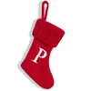 Navidad transfronteriza tamaño pequeño Carta Calcetín de Navidad Huellas lindas Juego de cuchillo y tenedor Colgante creativo para árbol de Navidad Bolsa para dulces