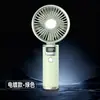 Ventilador de Mano de Alta Velocidad Transfronterizo para Amazon, Carga USB, para Dormitorio, Viento Fuerte, Pantalla Digital Inteligente, Mini Ventilador Eléctrico