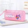 Estojo Dupla Camada Grande Capacidade Periférico de Kpop Hunting Girl Group para Meninas, Estojo Infantil Milarumi