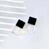 Directo de fábrica botella cuadrada de 10 ml con tapa negra y aplicador de pincel para base de maquillaje botella de corrector botella de muestra portátil para viaje