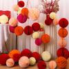 Columna de Bola de Panal Decoración de Boda Linterna Casa Nueva Sala de Estar Dormitorio Set de Diseño para Habitación de Boda Boda Arte Latte Flor de Papel Bola