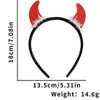 Decoración de Halloween Diadema con Sombrero de Bruja Tridimensional Tocado Máscara Disfraz Diadema Divertida Suministros para Fiesta