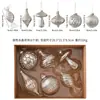 Adornos de Vidrio Decorativos Navideños Transfronterizos con Forma de Muñeco de Nieve, Papá Noel, Árbol de Navidad, Adornos de Decoración, Regalos de Navidad