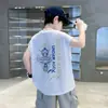 Verano 2026 Nuevo Estilo Camiseta sin Mangas Casual Fresca con Estampado de Robot Estilo Americano para Niños y Niños Mayores