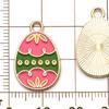Venta Caliente Transfronteriza Aceite de Pascua Goteando Aleación Conejo de Dibujos Animados Huevo Colgante Colgante Pulsera DIY Accesorios de Joyería