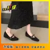 Nuevos Zapatos Mary Jane de Tacón Bajo para Mujer, Estilo Abuela, Primavera/Verano 2025, Perfectos con Faldas, Zapatos de Salón Franceses con Tacón Grueso Súper Elegantes para Uso en Exteriores