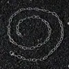 Nova corrente de colar estilo hip-hop em aço inoxidável com fecho de fivela de nariz de porco, costura geométrica oval, estilo de rua hip-hop europeu e americano, estilo Ins