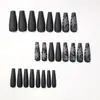 Navidad Europea y Americana Transfronteriza Más Vendido Kit de Manicura de 24 Piezas Sencillo y Moderno Patrón de Copo de Nieve Esmalte de Uñas de Larga Duración Venta al por Mayor