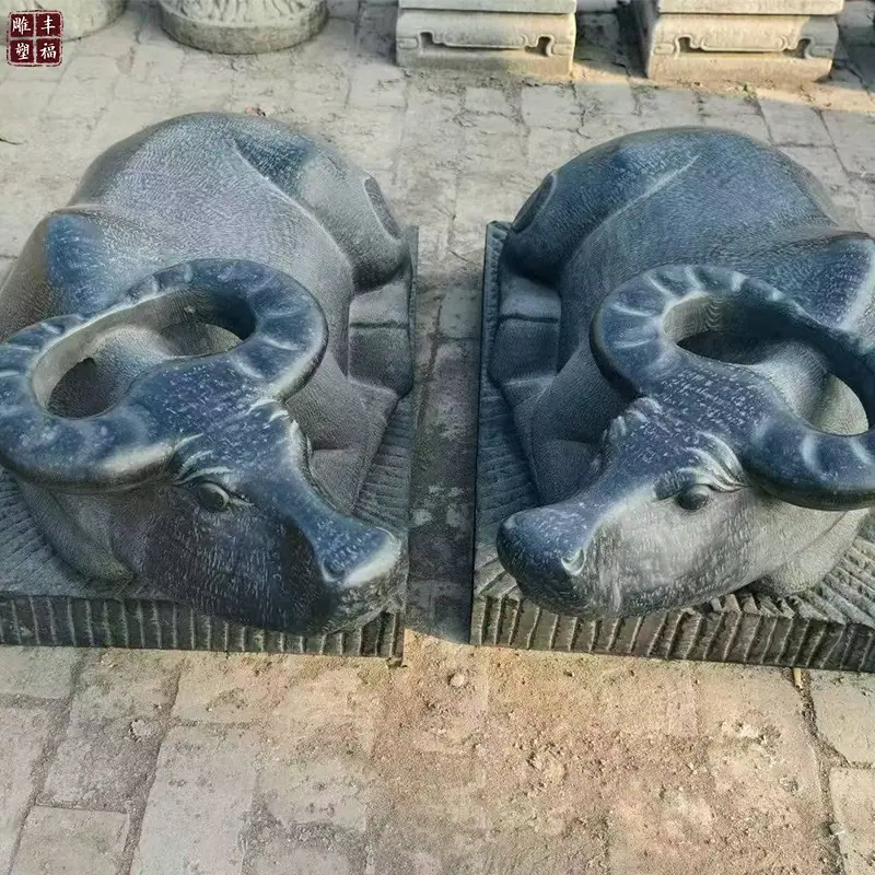 石雕卧牛雕塑4