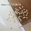Decoraciones Brillantes para Uñas Color Champagne de Circonita, Mini Pedrería Plana, Pedrería para Uñas Mixta con Forma Marquesa, Al por Mayor