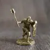 Figurillas de modelo de dragón de cobre macizo y soldado subterráneo, juguetes de cobre blanco y latón, adornos para juegos de mesa, piezas de ajedrez para colección