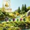 Venta al por mayor de Flores y Plantas de Plástico Integradas de Dos Colores, Accesorios para Maquetas de Edificios Artificiales, Plantas Acuáticas y Flores para Jardinería de Micro Paisajes