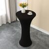 Funda Elástica para Mesa de Cóctel Falda de Mesa Falda de Mesa Funda para Barra Mesa de Exhibición Hotel Boda Tela Redonda Móvil Funda para Mesa Alta