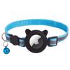 Collar para Gato Transfronterizo con Campana Adecuado para Airtag Reflectante Collar Orejas de Gato Cubierta de Silicona Collar de Posicionamiento para Mascotas Listo para la Venta