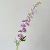 Flor artificial de delphinium de alta calidad decoración del hogar material para arreglo floral de habitación modelo adornos para sala de estar accesorios florales para fotografía