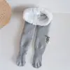 Meia-calça Quente Estilo Princesa Cereja Fofa Tipo Novo Algodão Penteado de Grau A Inverno com Forro de Lã Espessada Meia-calça para Meninas